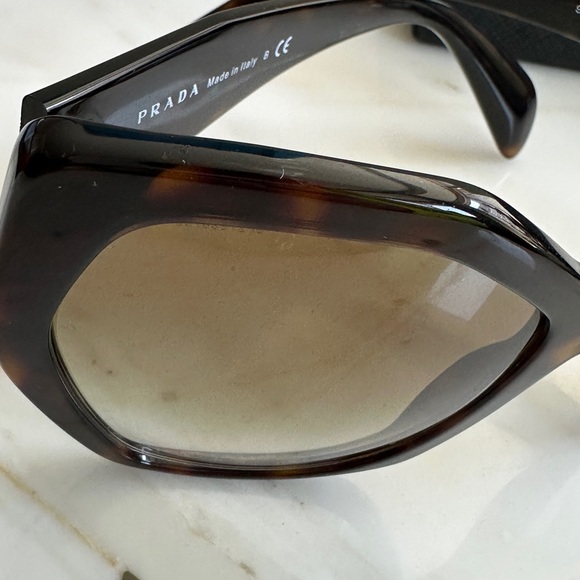 PRADA SPR 16R heritage brown tortoise oversized Sunglasses Acetate - Picture 10 of 16